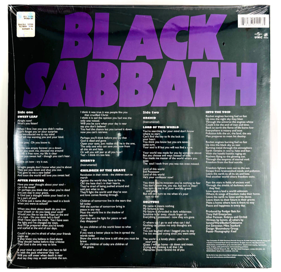 BLACK SABBATH - Master of Reality - Doppio Vinile Nero (2LPs Black) (2009)