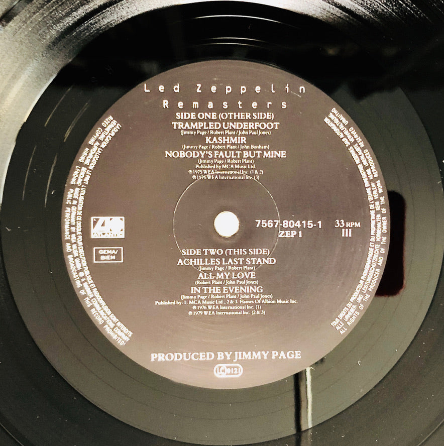 LED ZEPPELIN - Remasters - Triplo Vinile Nero (3LPs Black Vinyl) (Atlantic - 1990)