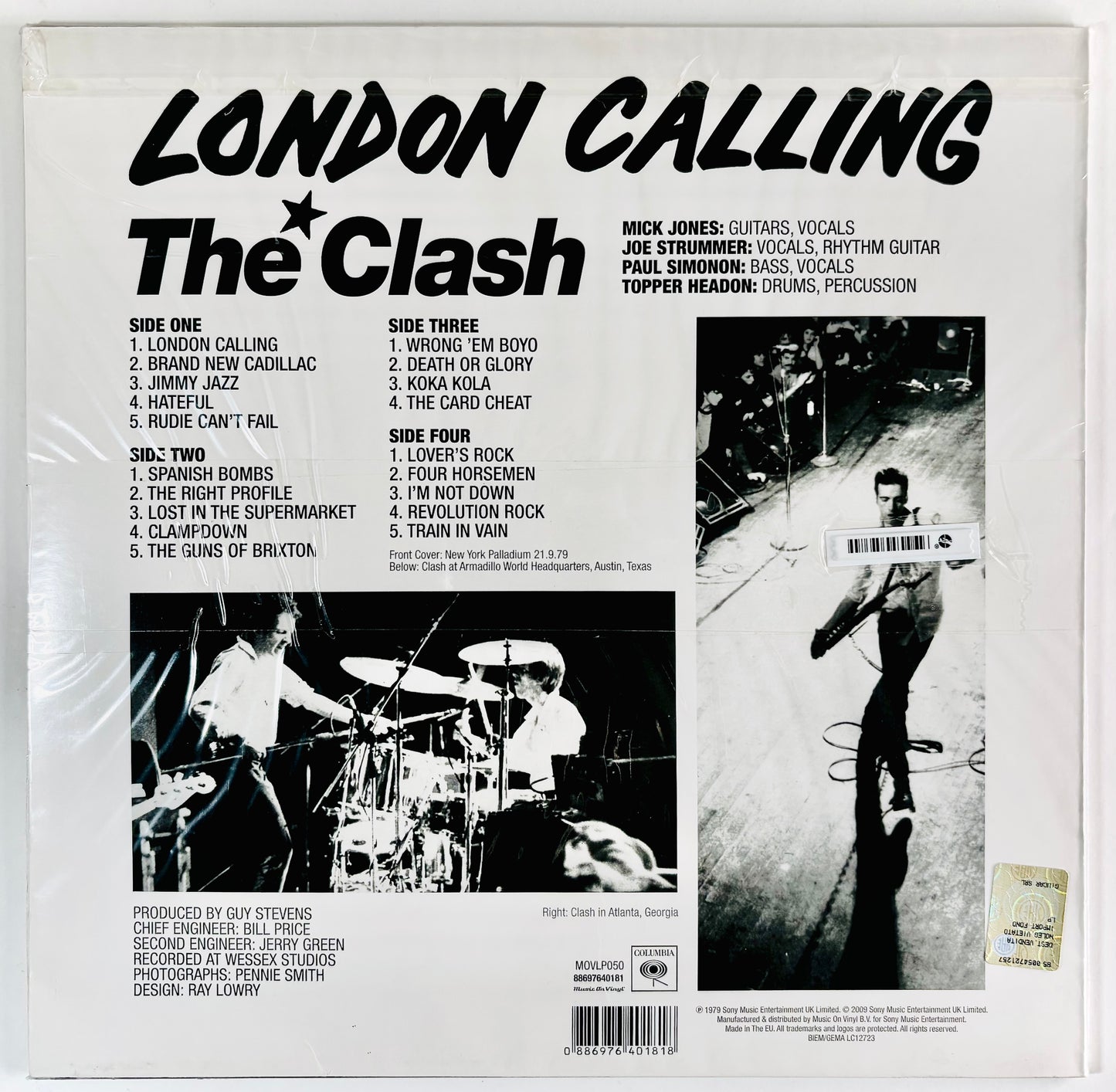 THE CLASH - London Calling - Doppio Vinile Nero Audiofilo (30° Anniversario / 2009)