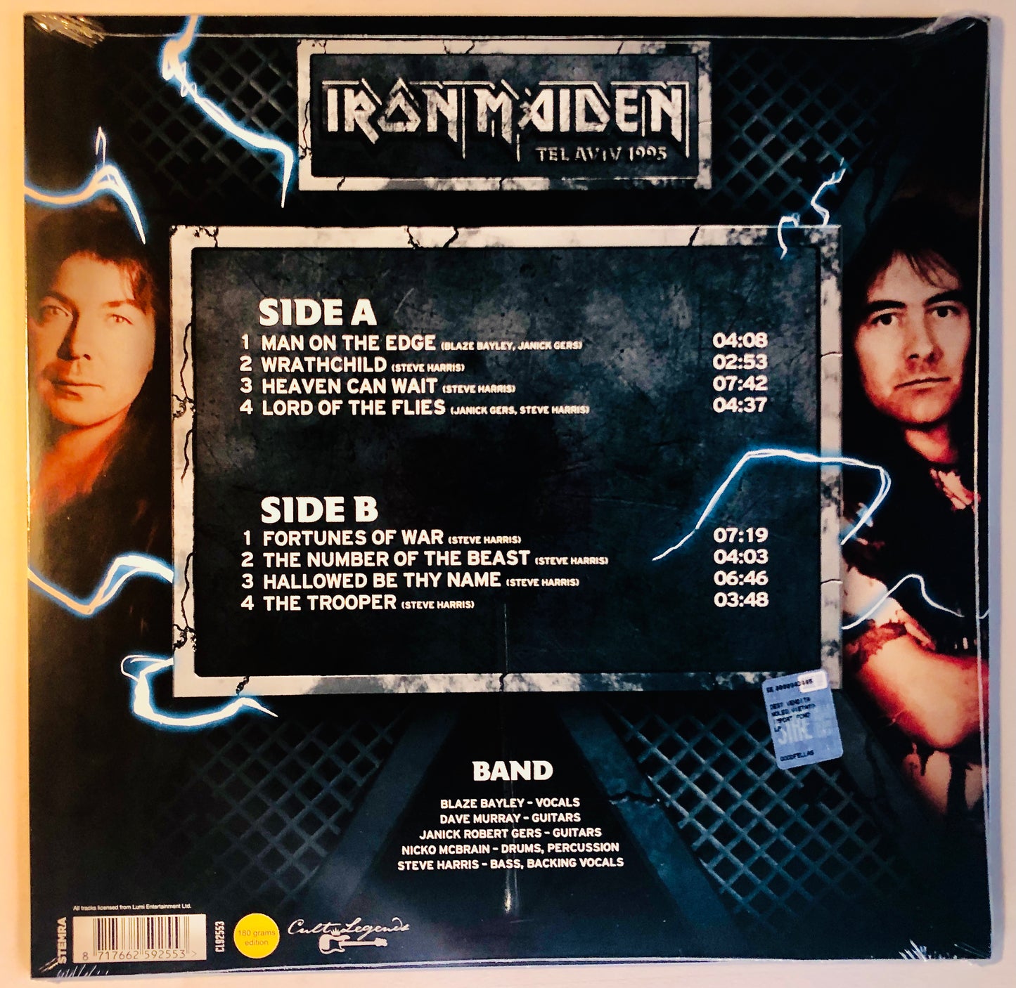 IRON MAIDEN - Tel Aviv 1995 - Vinile Nero (Black Vinyl)