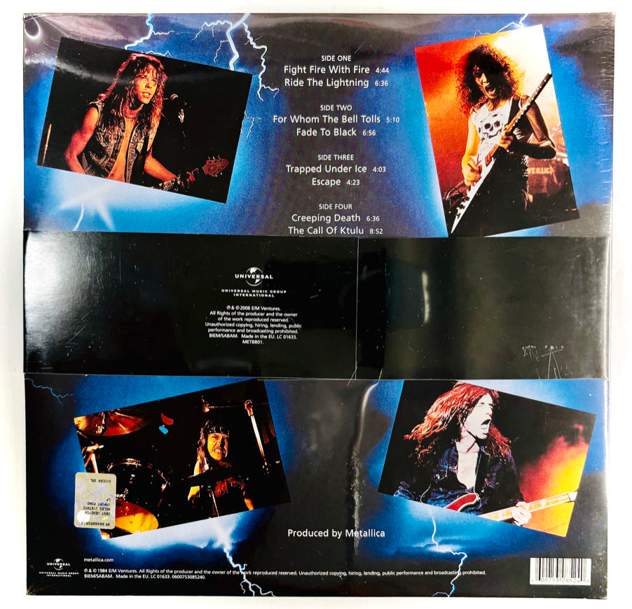 METALLICA - Ride the Lightning - Doppio Vinile Nero (45rpm Series, 2008)