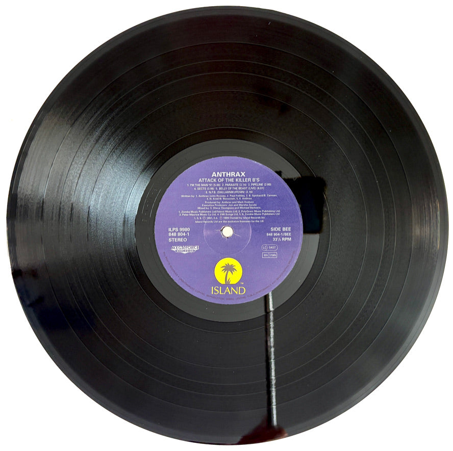 ANTHRAX - Attack of the Killer b’s - Vinile Nero (Black Vinyl) (UK 1991)