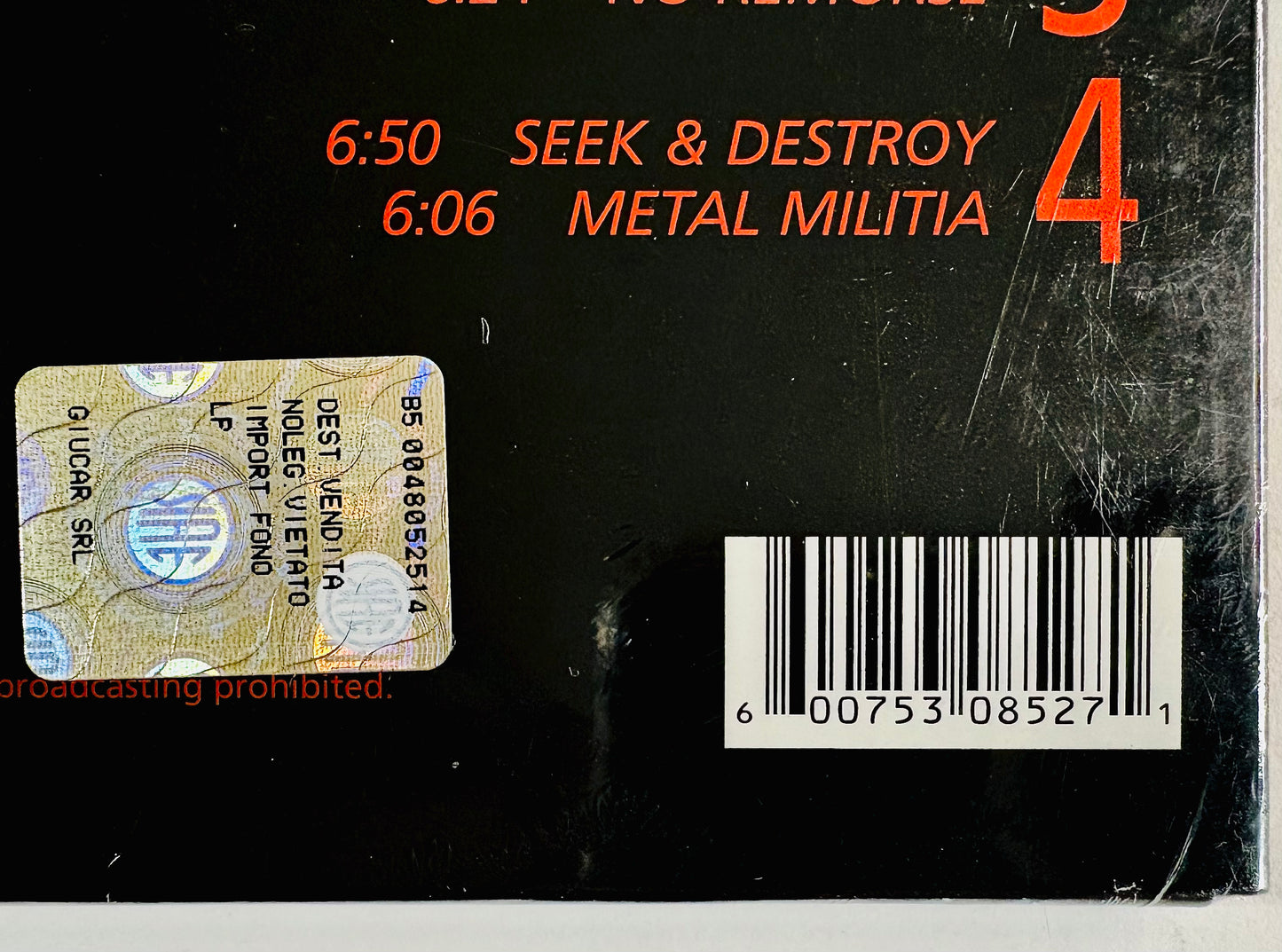 METALLICA - Kill ‘em All - Doppio Vinile Nero (45rpm Series, 2008)