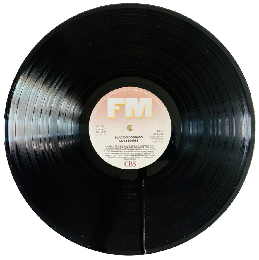PLACIDO DOMINGO - Love Songs - Vinile Nero (1988)