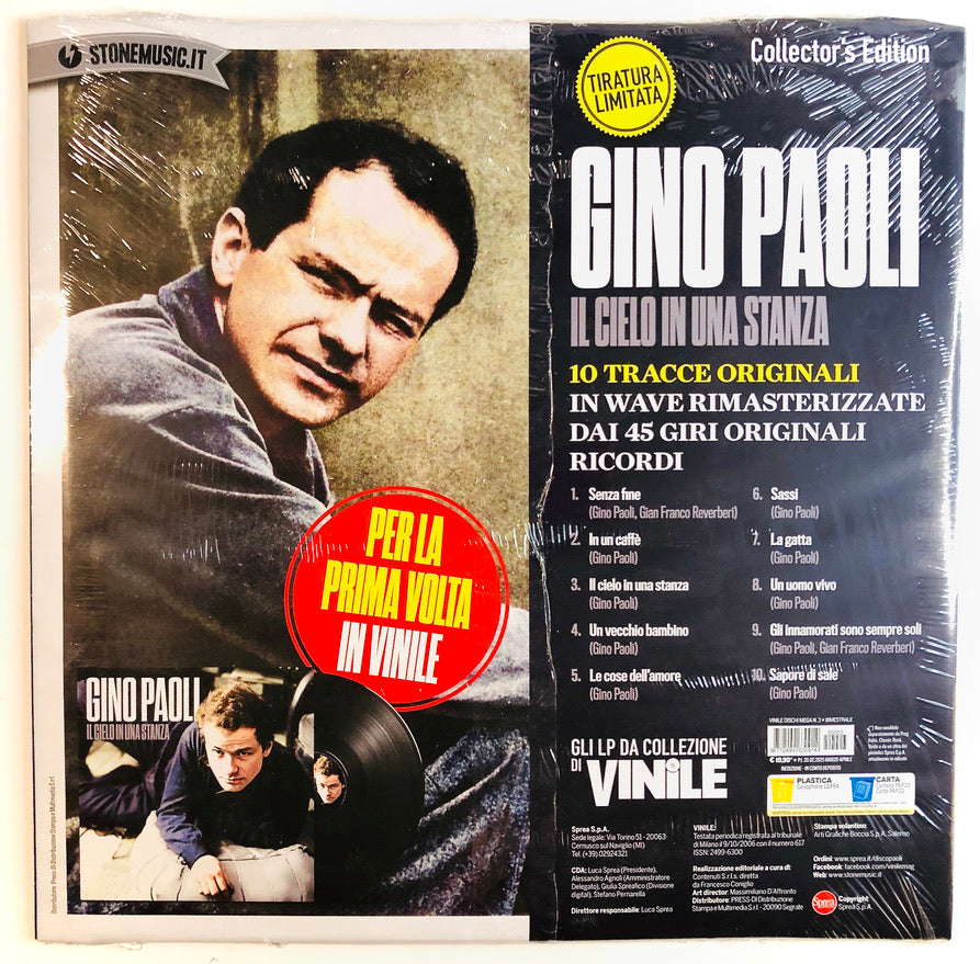 GINO PAOLI - Il cielo in una stanza - Vinile Nero (Black Vinyl) (Ed. 2025)