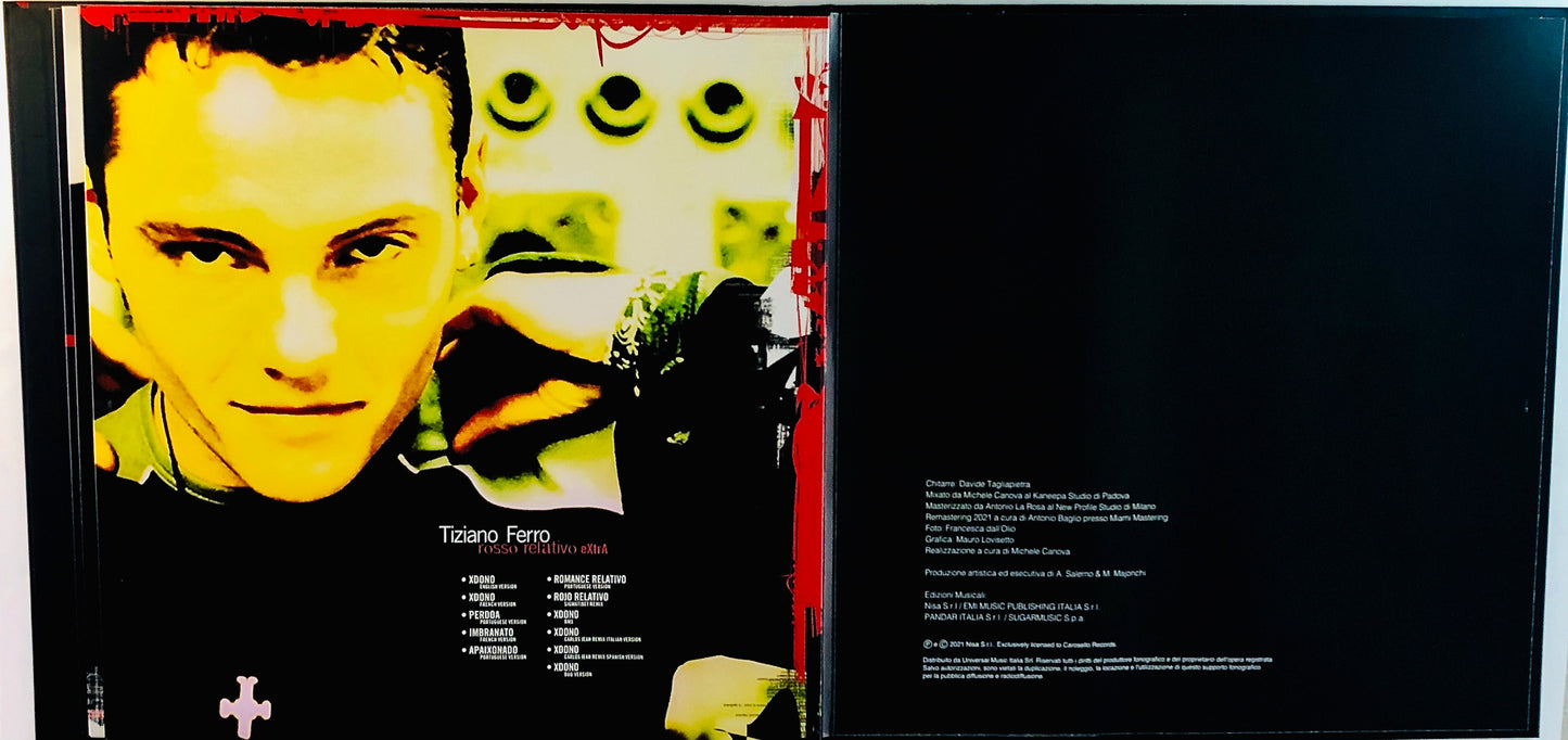 TIZIANO FERRO - Rosso Relativo (20° Anniversario) - Cofanetto Deluxe (3 LPs) (Ed. 2021)