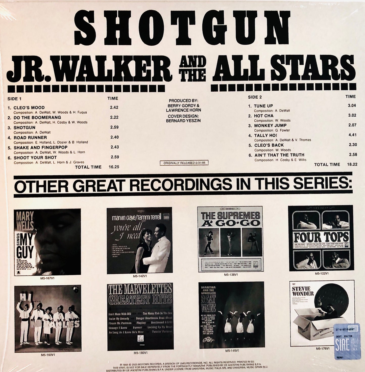 JR. WALKER AND THE ALL STARS - Shotgun - Vinile Nero (Black Vinyl)