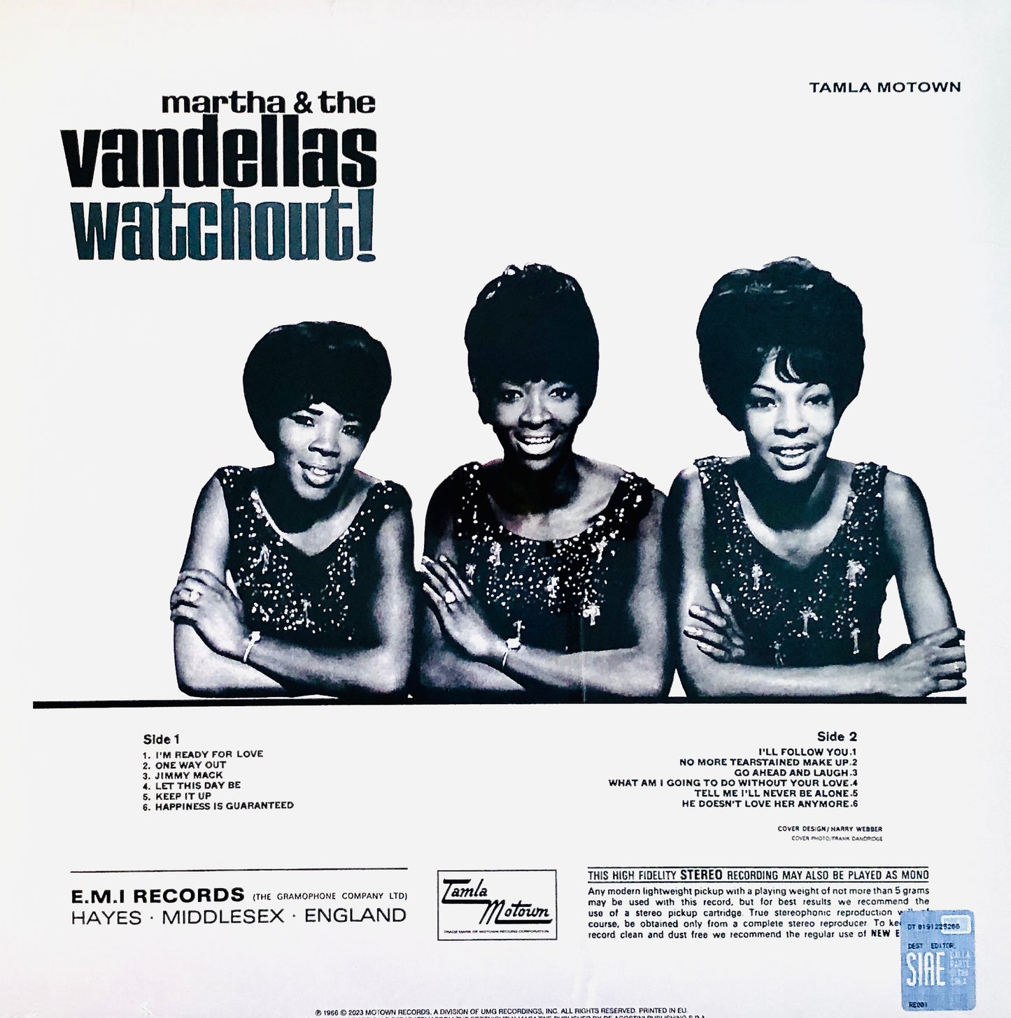 MARTHA AND THE VANDELLAS - Watchout! - Vinile Nero (Black Vinyl)