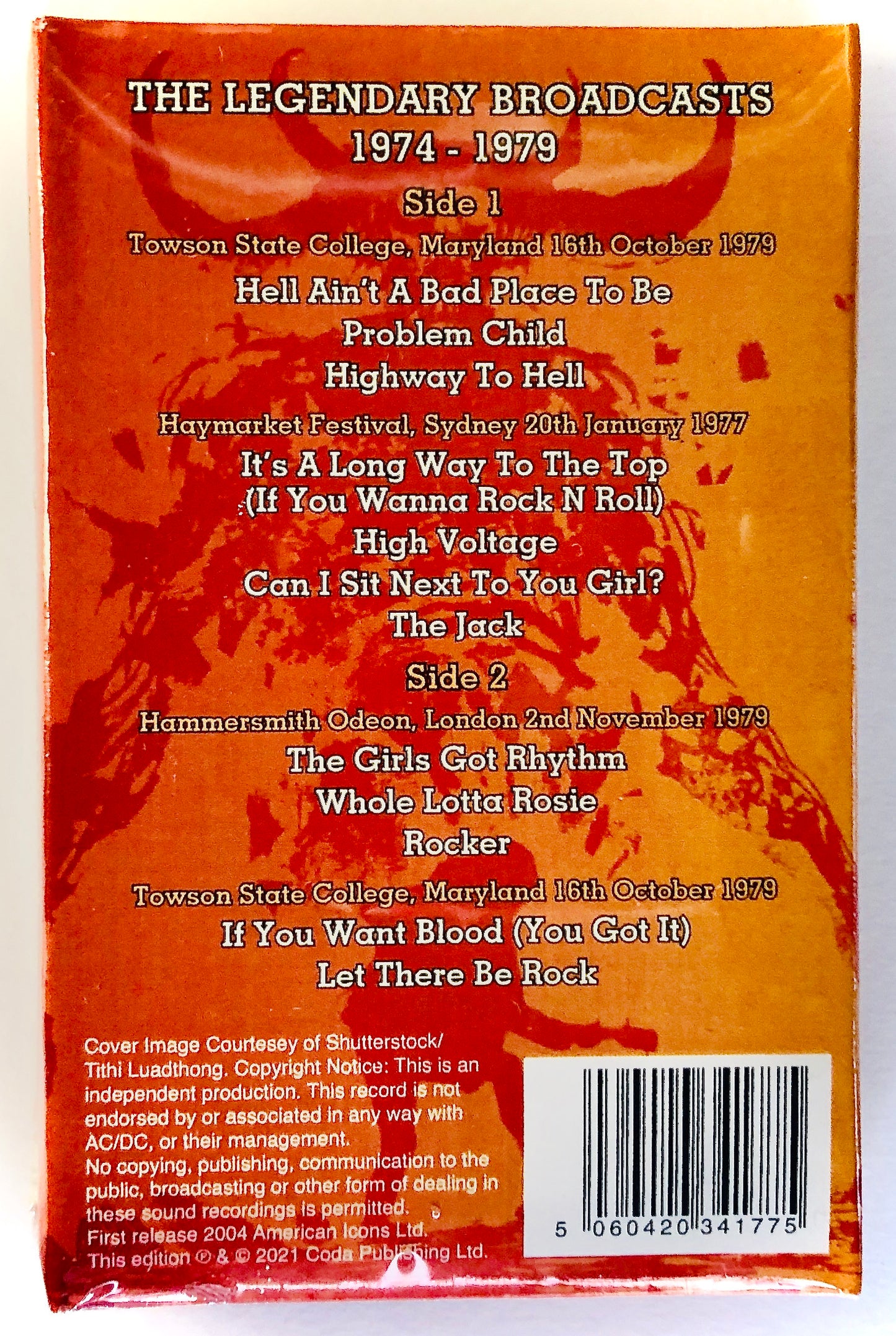 AC DC - A Long Way to the Top (The Bon Scott Years) - Musicassetta Fotografica (MC) (importazione UK)
