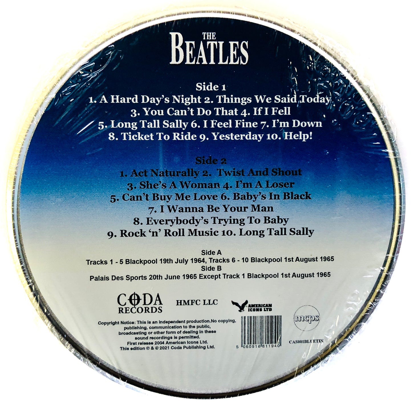 The BEATLES - Help! (In Concert) - Musicassetta Fotografica (Picture MC)