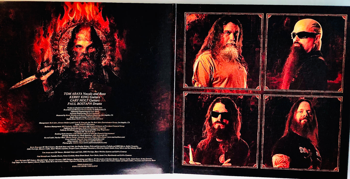 SLAYER - Repentless - Vinile Rosso / Arancio / Nero Splatter (Ed. Indie Lim. 3000 copie)