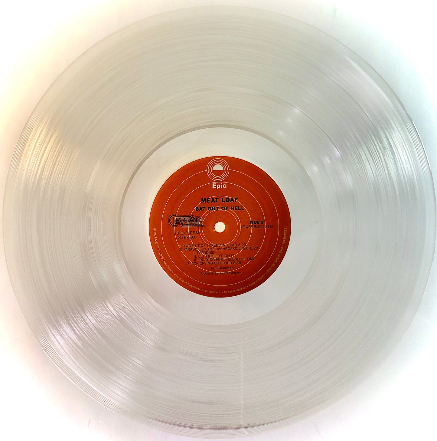 MEAT LOAF - Bat out of Hell - Vinile Trasparente (Clear Vinyl)