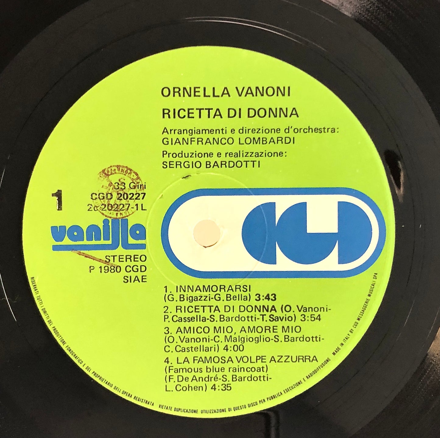 ORNELLA VANONI - Ricetta di donna - Vinile Nero (Black Vinyl)