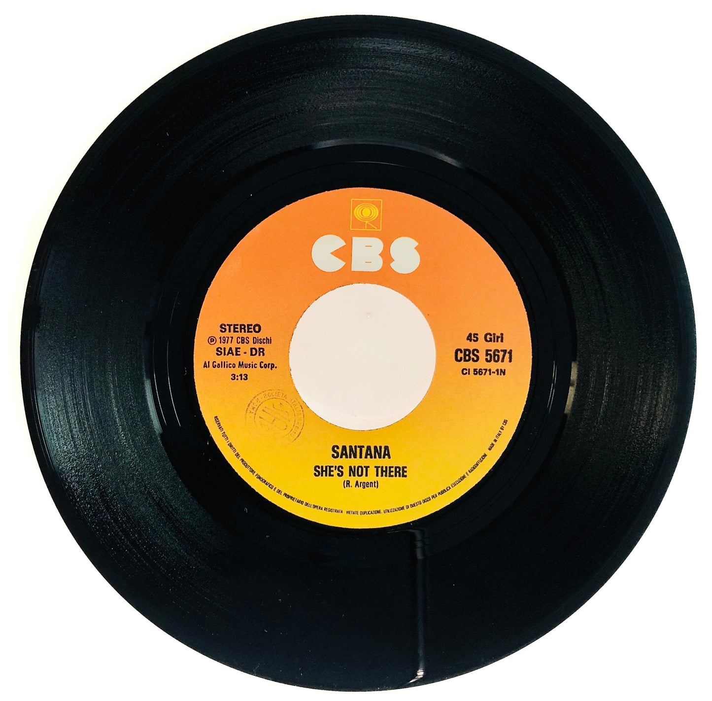 SANTANA - She’s not there - Vinile Nero 45rpm (7” - Black Vinyl)