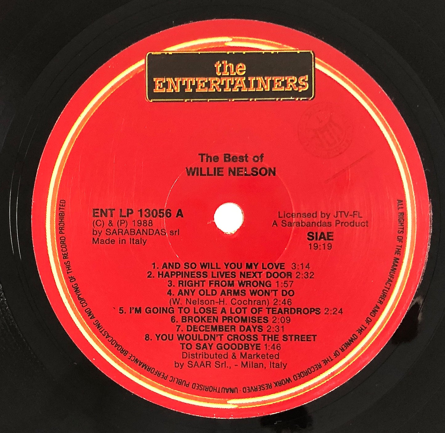 WILLIE NELSON - The Best of - Vinile Nero (Black Vinyl)