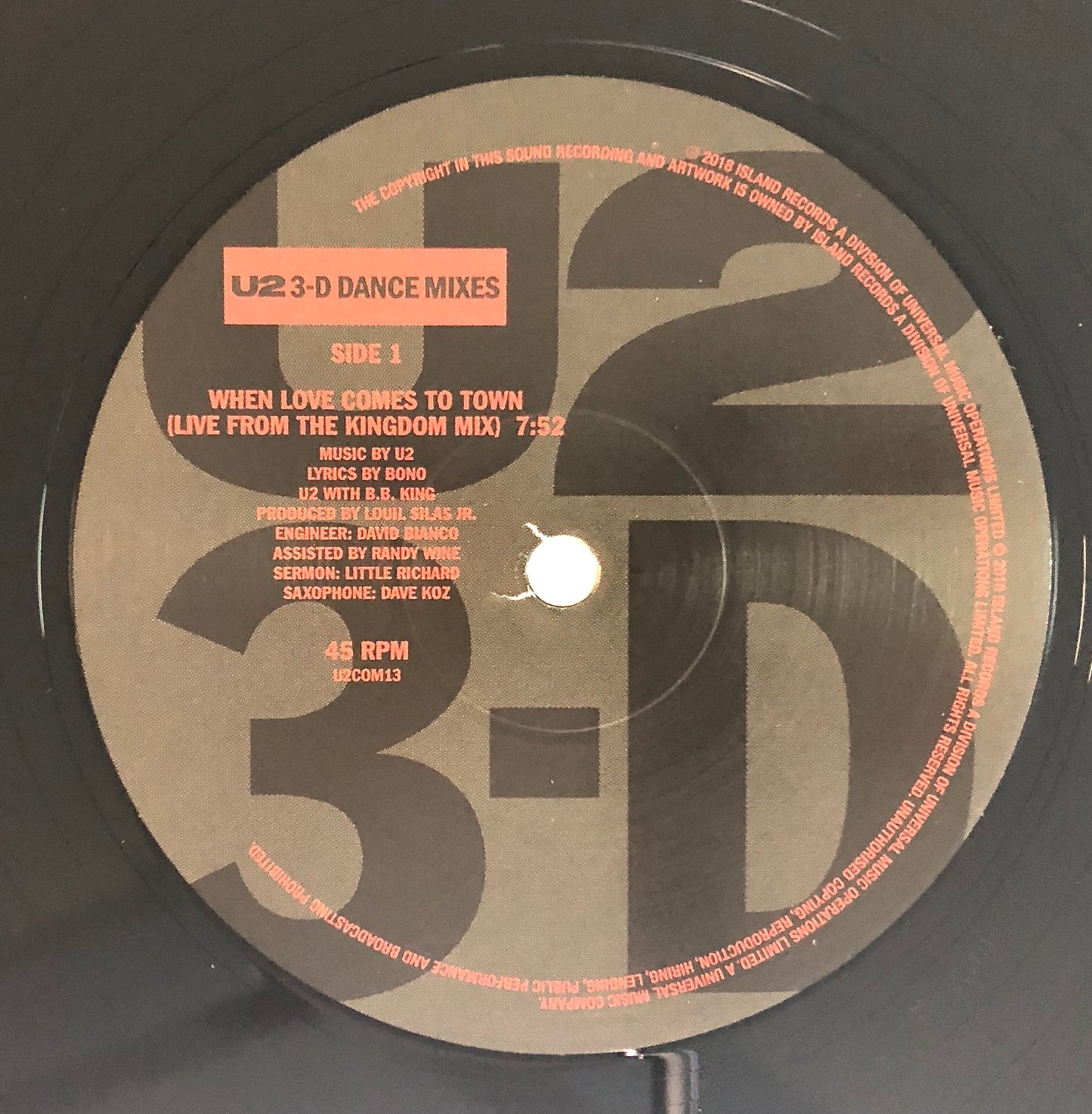 U2 - 3-D Dance Mixes - Vinile Nero (Black Vinyl)