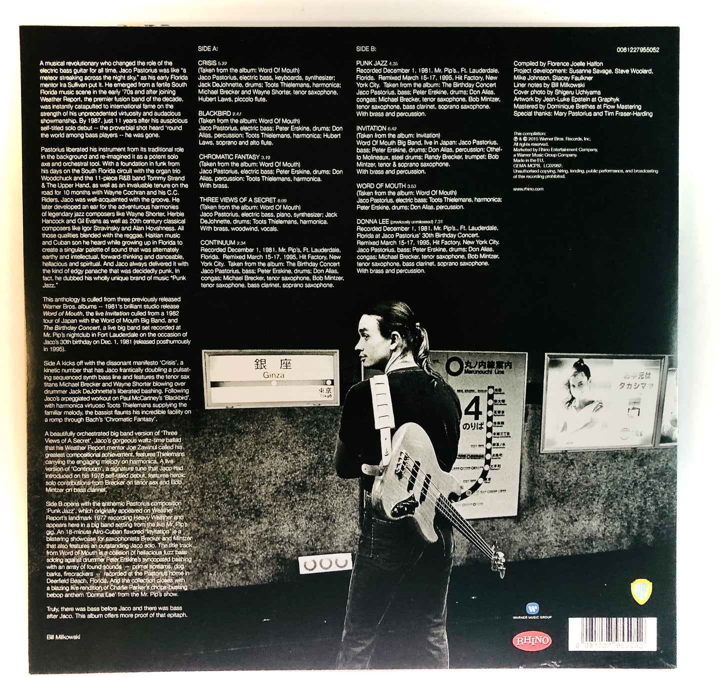 JACO PASTORIUS - Anthology The Warner Bros. Years - Vinile Nero (RSD 2015)