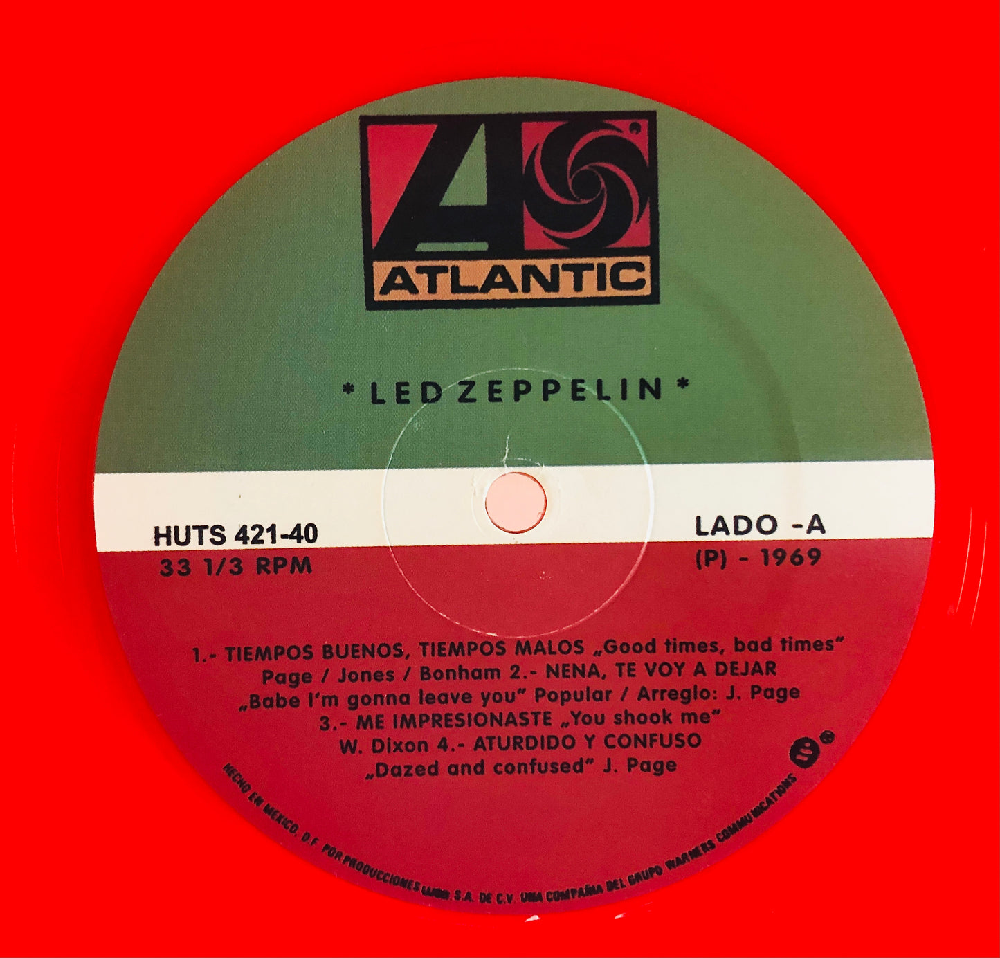 LED ZEPPELIN - Led Zeppelin - Vinile Rosso Trasparente (Clear Red Vinyl)