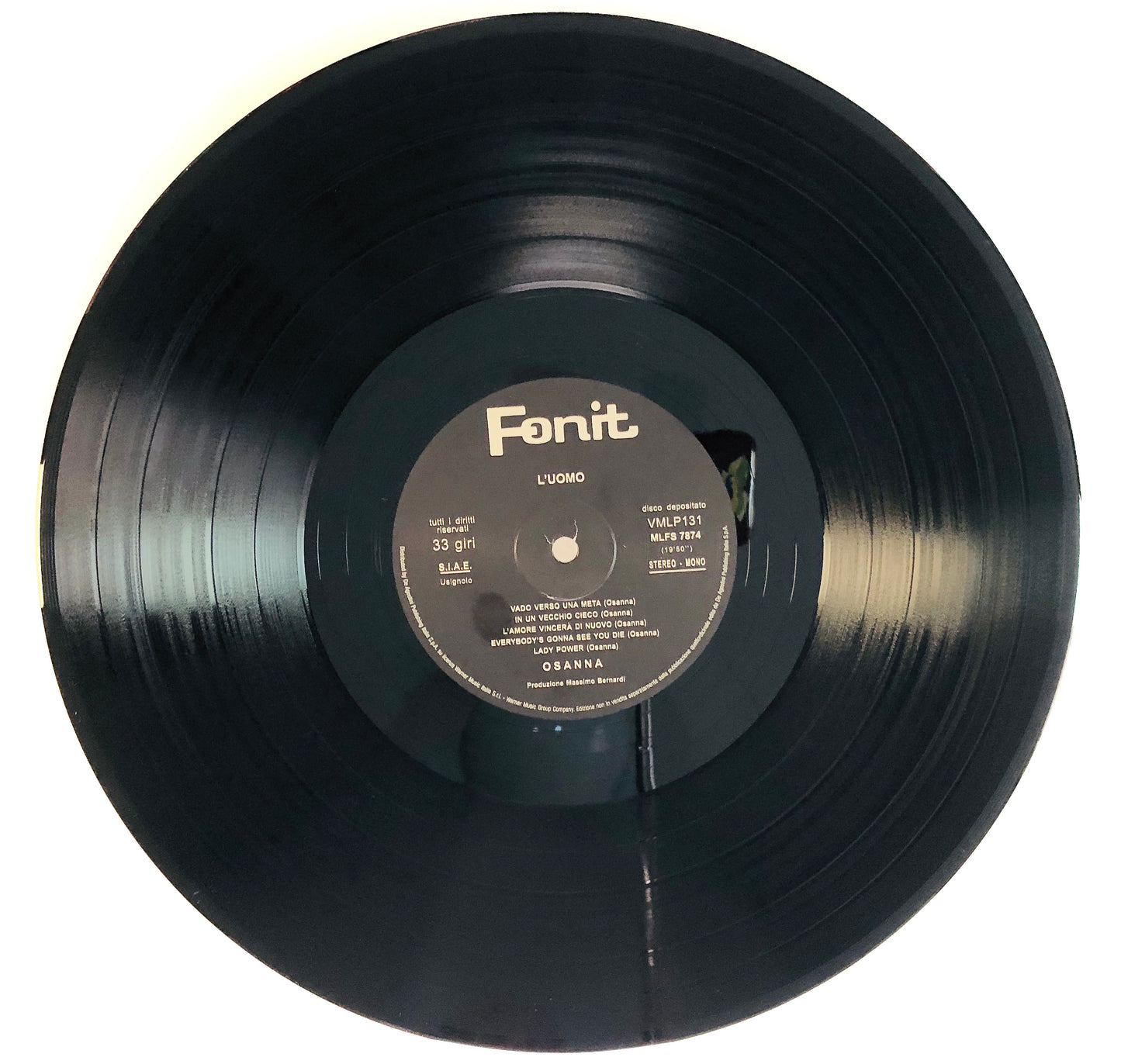 OSANNA - L’uomo - Vinile Nero (Black Vinyl) (Fonit - 2018)