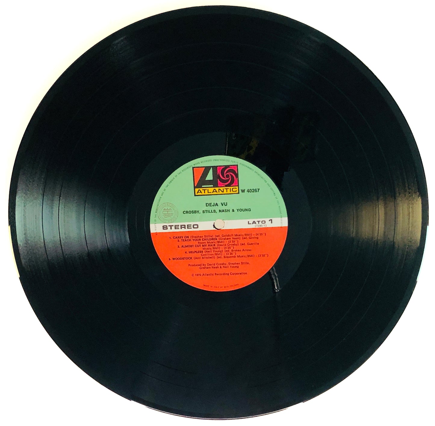 CROSBY, STILLS, NASH & YOUNG -Deja Vu- Vinile Nero (Black Vinyl) (Atlantic 1975)