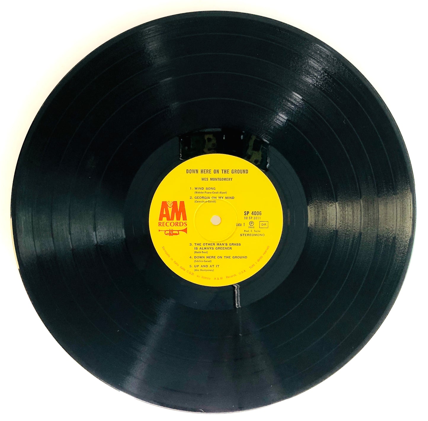 WES MONTGOMERY - Down here on the ground - Vinile Nero (Black Vinyl) (A&M 1968)