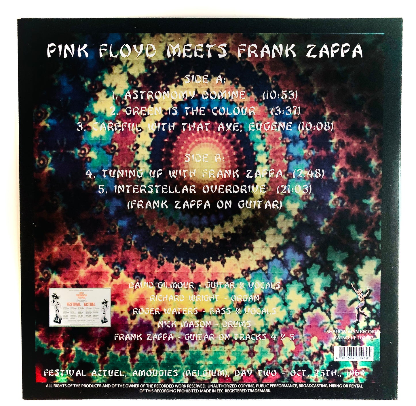 Pink Floyd - Pink Floyd meets Frank Zappa - Vinile Giallo Trasparente (Shadow Man Records 2007)