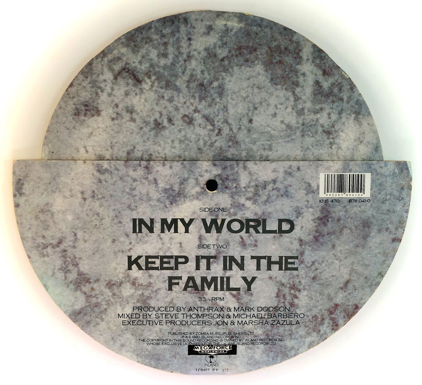 ANTHRAX - In My World - Vinile Nero (Black Vinyl) (1990)