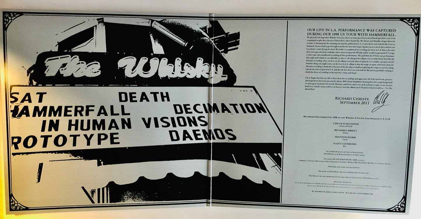 DEATH - Live in L.A. - Doppio Vinile Nero Argento Splatter