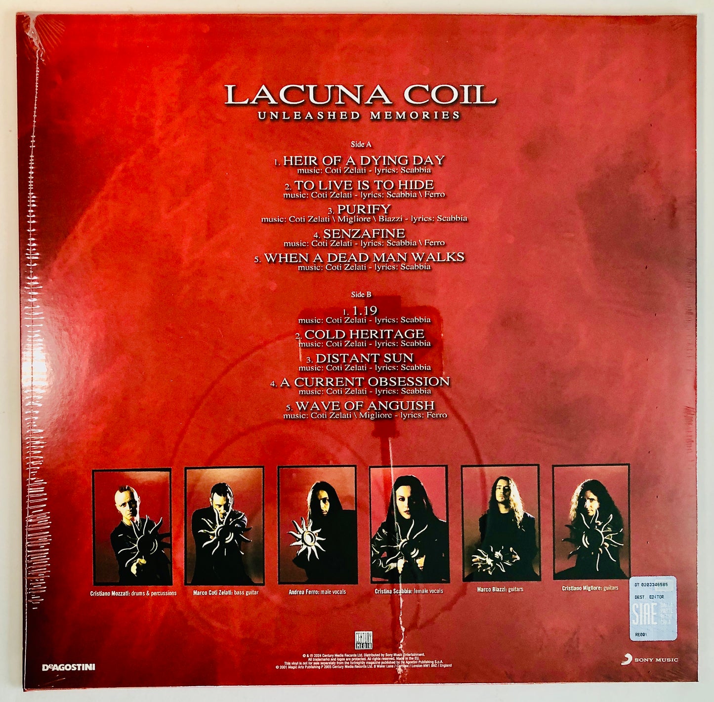LACUNA COIL - Unleashed Memories - Vinile Nero (Black Vinyl) (2024)