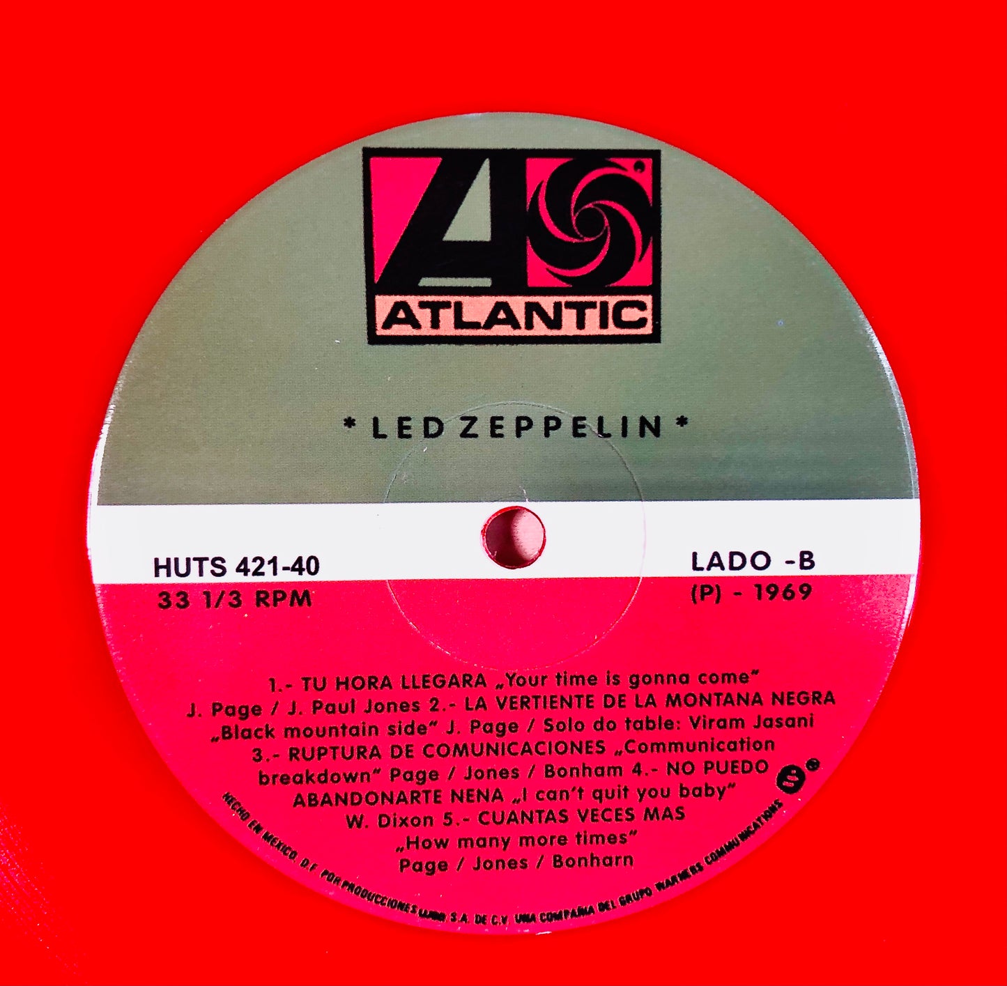 LED ZEPPELIN - Led Zeppelin - Vinile Rosso Trasparente (Clear Red Vinyl)