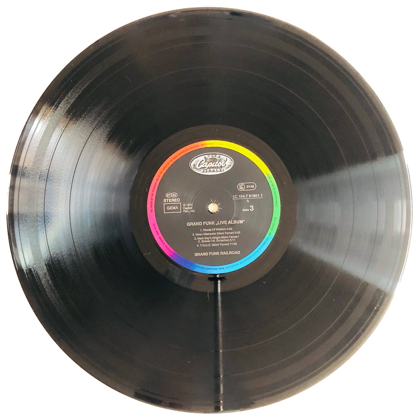 GRAND FUNK RAILROAD - Live Album - Doppio Vinile Nero (Black Double Vinyl)