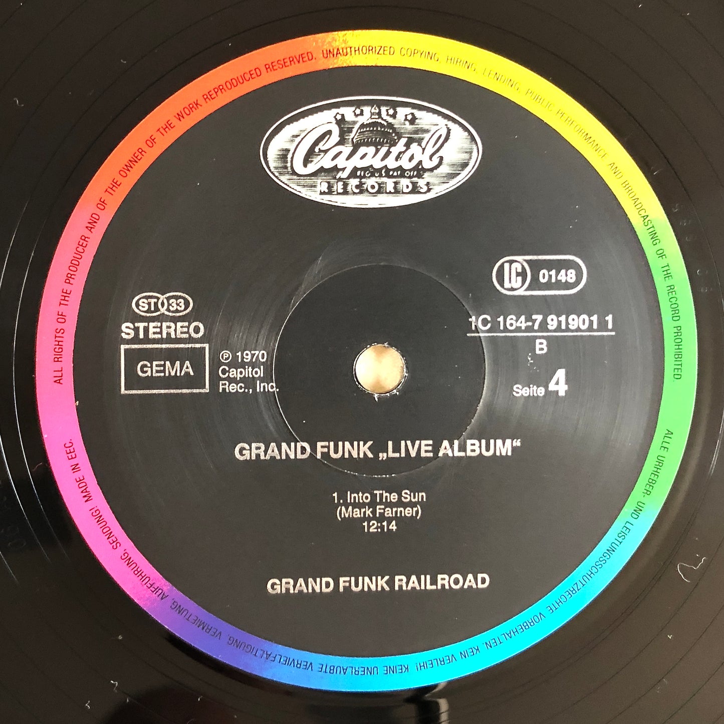 GRAND FUNK RAILROAD - Live Album - Doppio Vinile Nero (Black Double Vinyl)