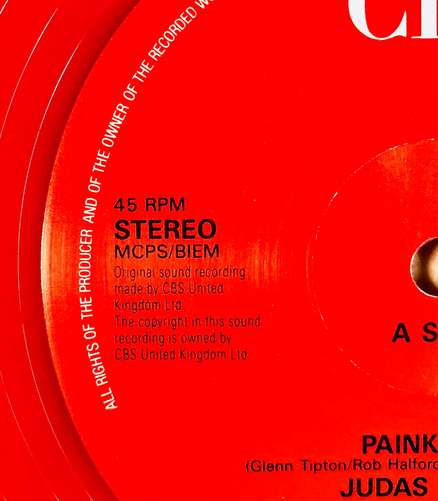 JUDAS PRIEST - Painkiller - Vinile Rosso Trasparente (CBS UK 1990)