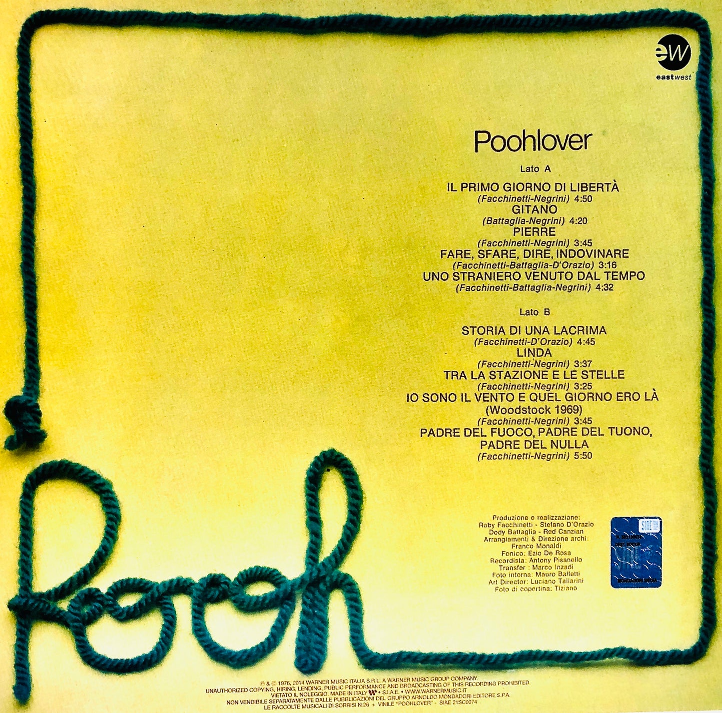 POOH - Poohlover - Vinile Nero (Black Vinyl)