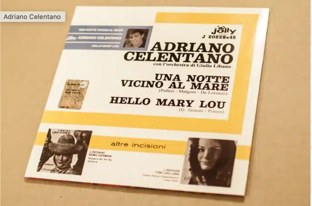 ADRIANO CELENTANO - Gli anni Music Jolly 1958/63 - Cofanetto (n° 33 vinili / 45rpm) Ed. Lim. Num. 520 copie