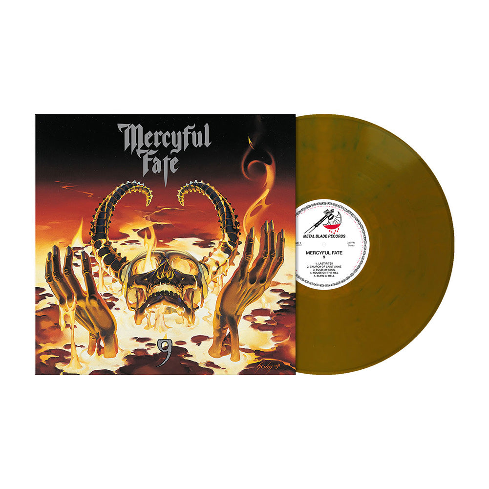 MERCYFUL FATE - 9 - Vinile Giallo Ocra Blu (Yellow Ochre Blue Swirls Vinyl) (2023)