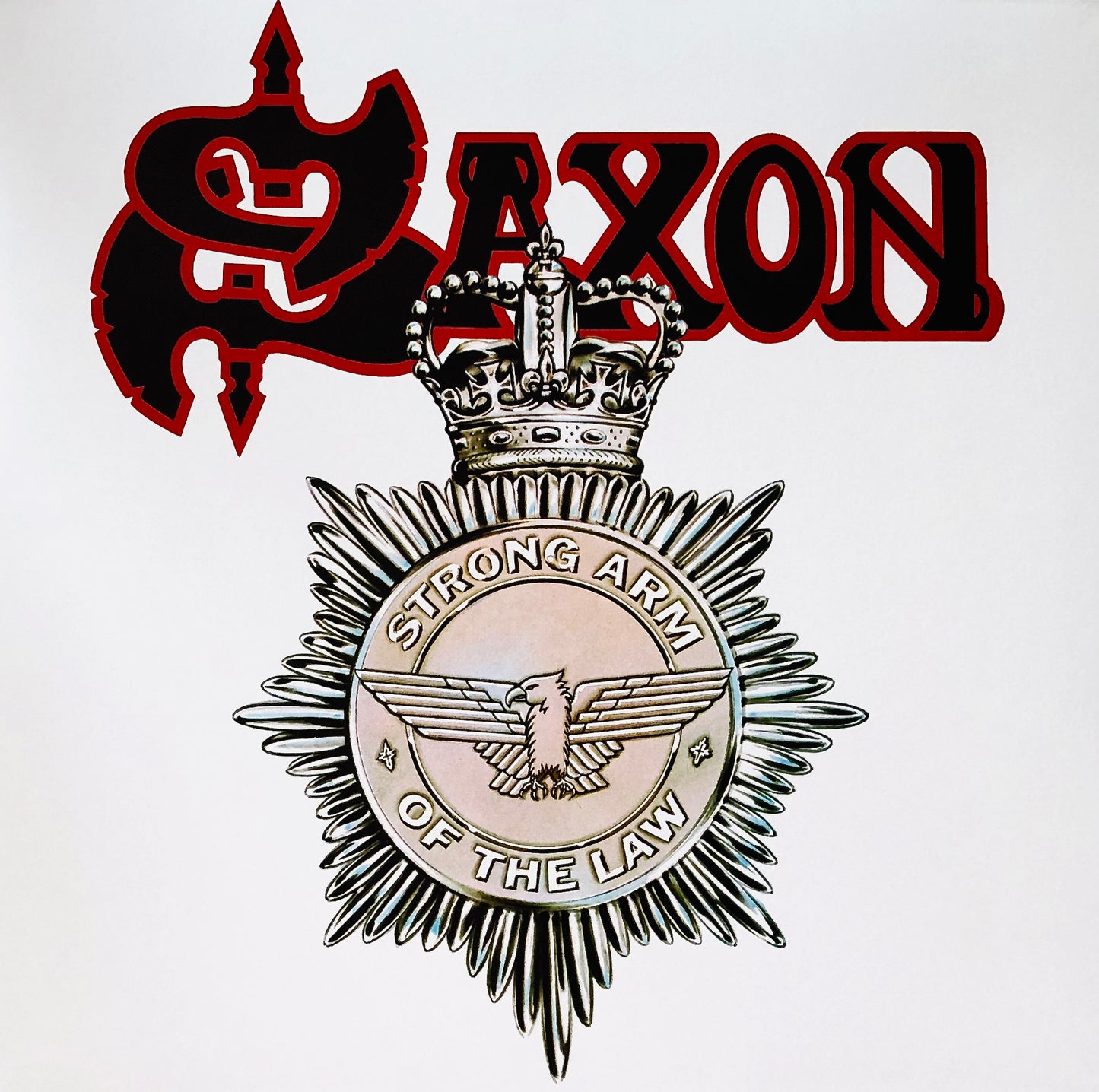 SAXON - Strong Arm of the Law - Vinile Nero + Spilla e Toppa