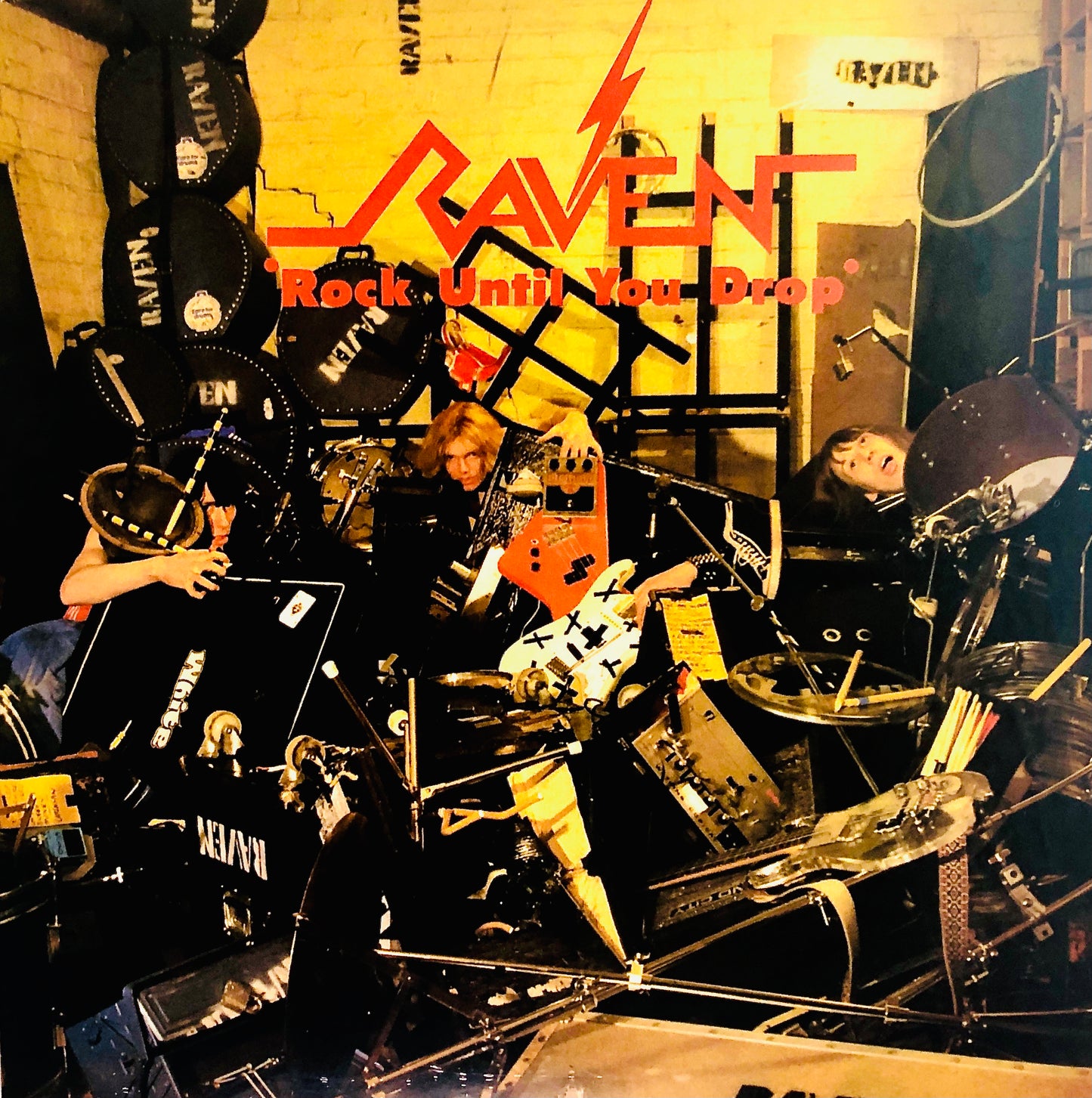 RAVEN - Rock until you drop - Vinile Nero + Toppa