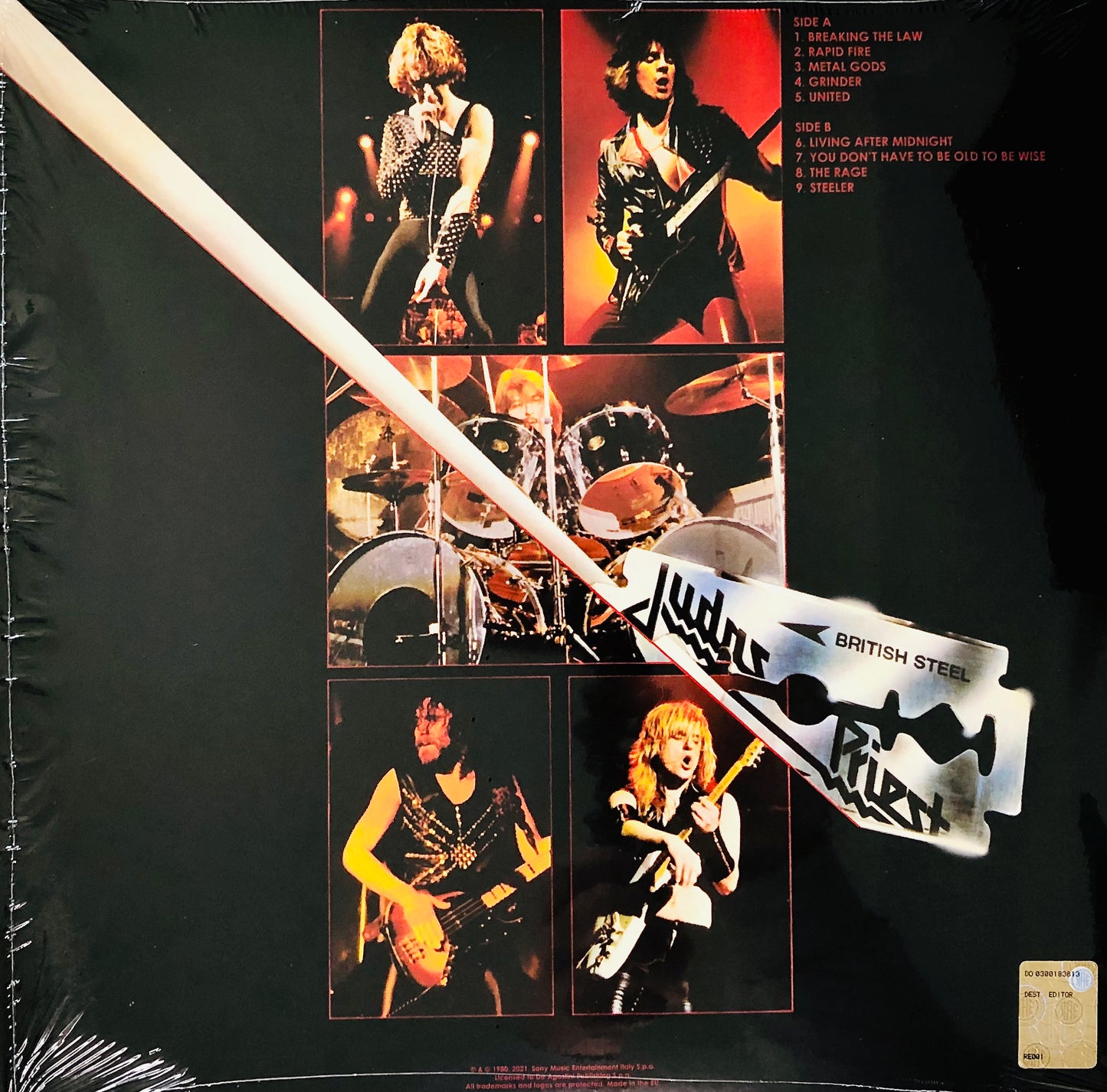 JUDAS PRIEST - British Steel - Vinile Nero + Toppa