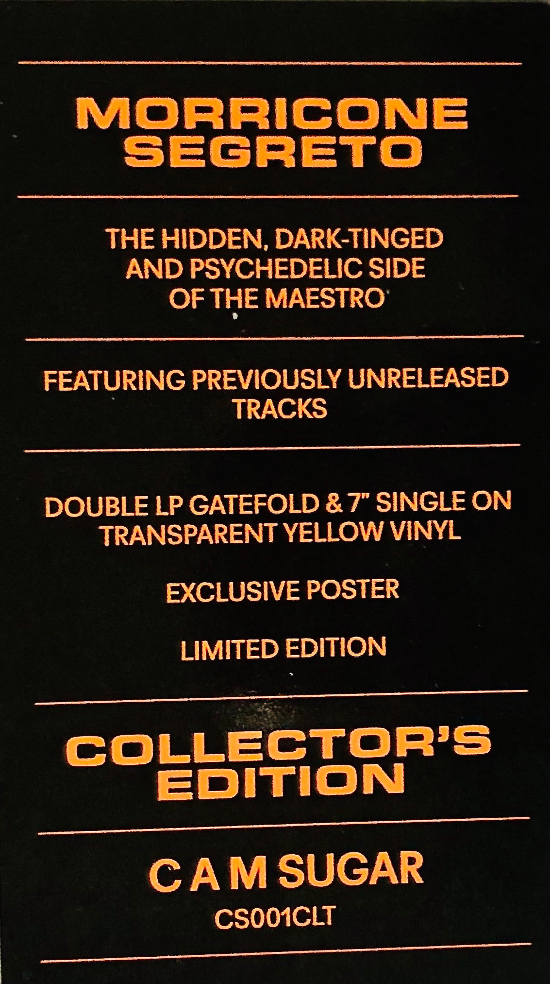 ENNIO MORRICONE - Segreto (Collector's Edition - Deluxe) -  Vinile / Cofanetto (Box Set)