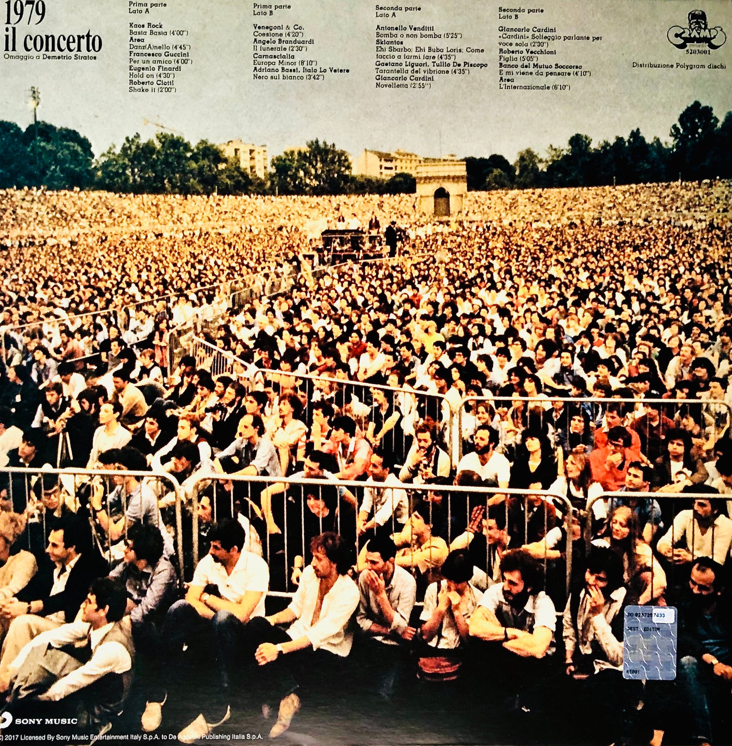 Omaggio a Demetrio Stratos - 1979 Il Concerto (Arena Civica di Milano,giovedì 14 giugno 1979) - Doppio Vinile Nero