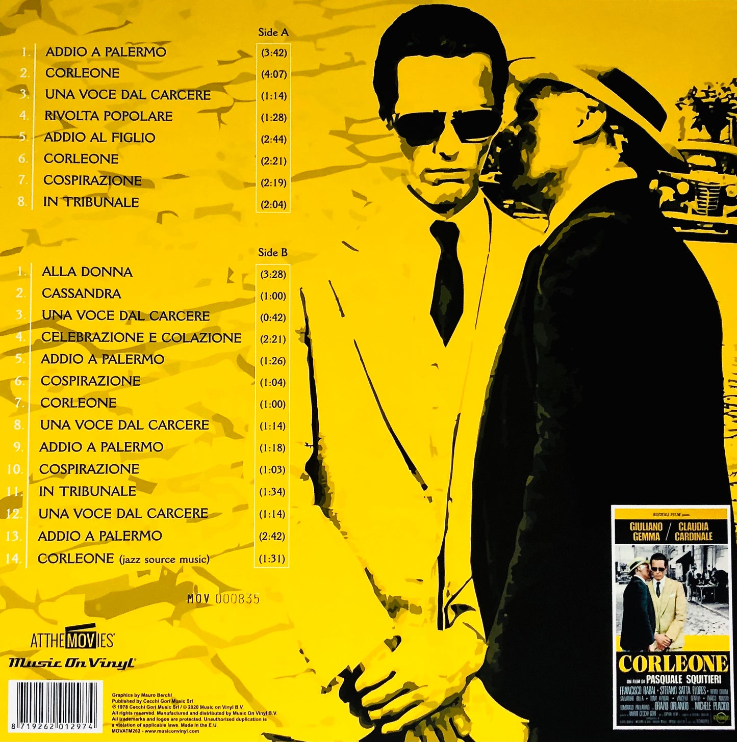 ENNIO MORRICONE - Corleone - Vinile Giallo Solido Audiofilo