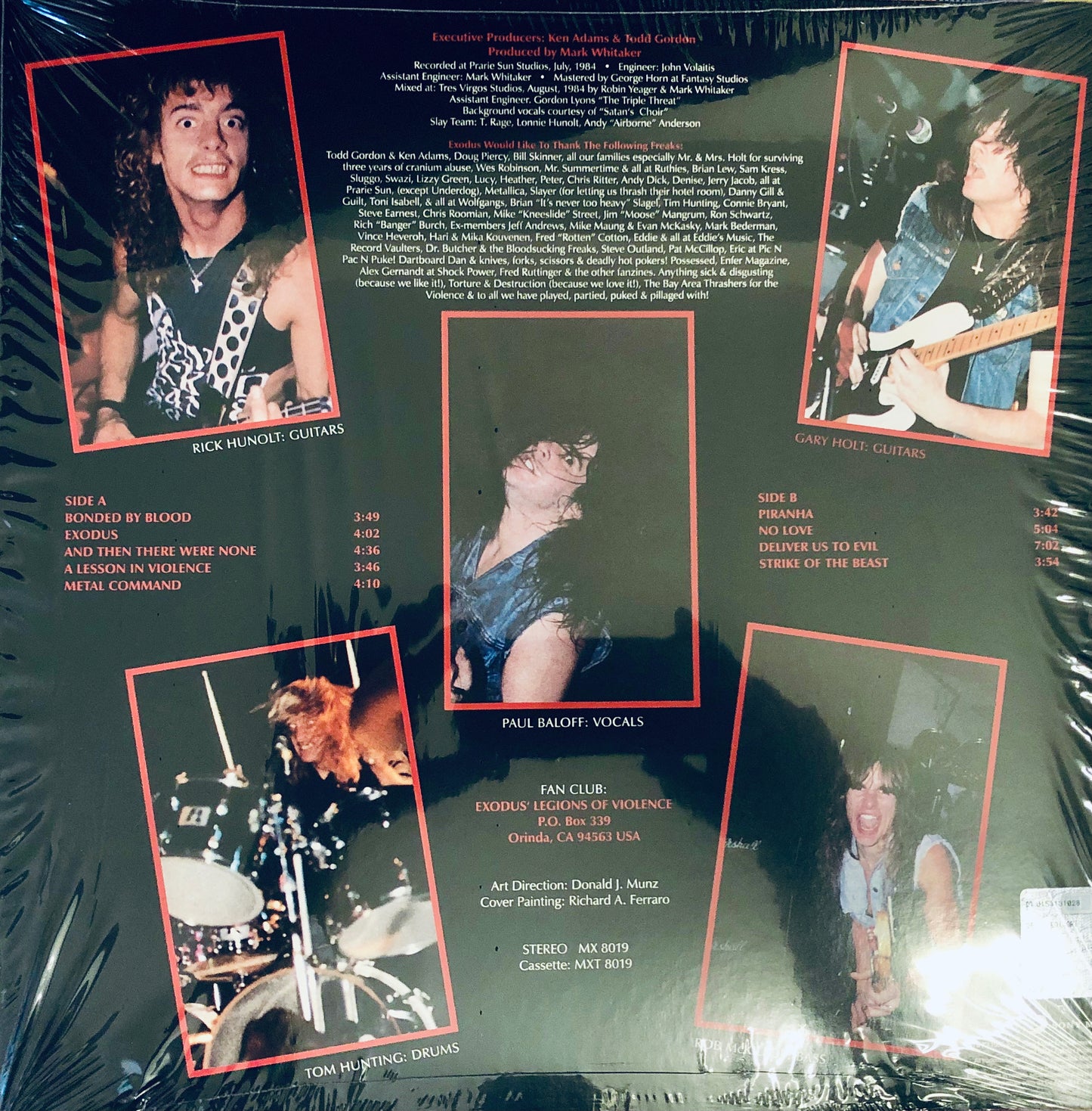 EXODUS - Bonded by Blood - Vinile Nero + Toppa (Black Vinyl + Patch)