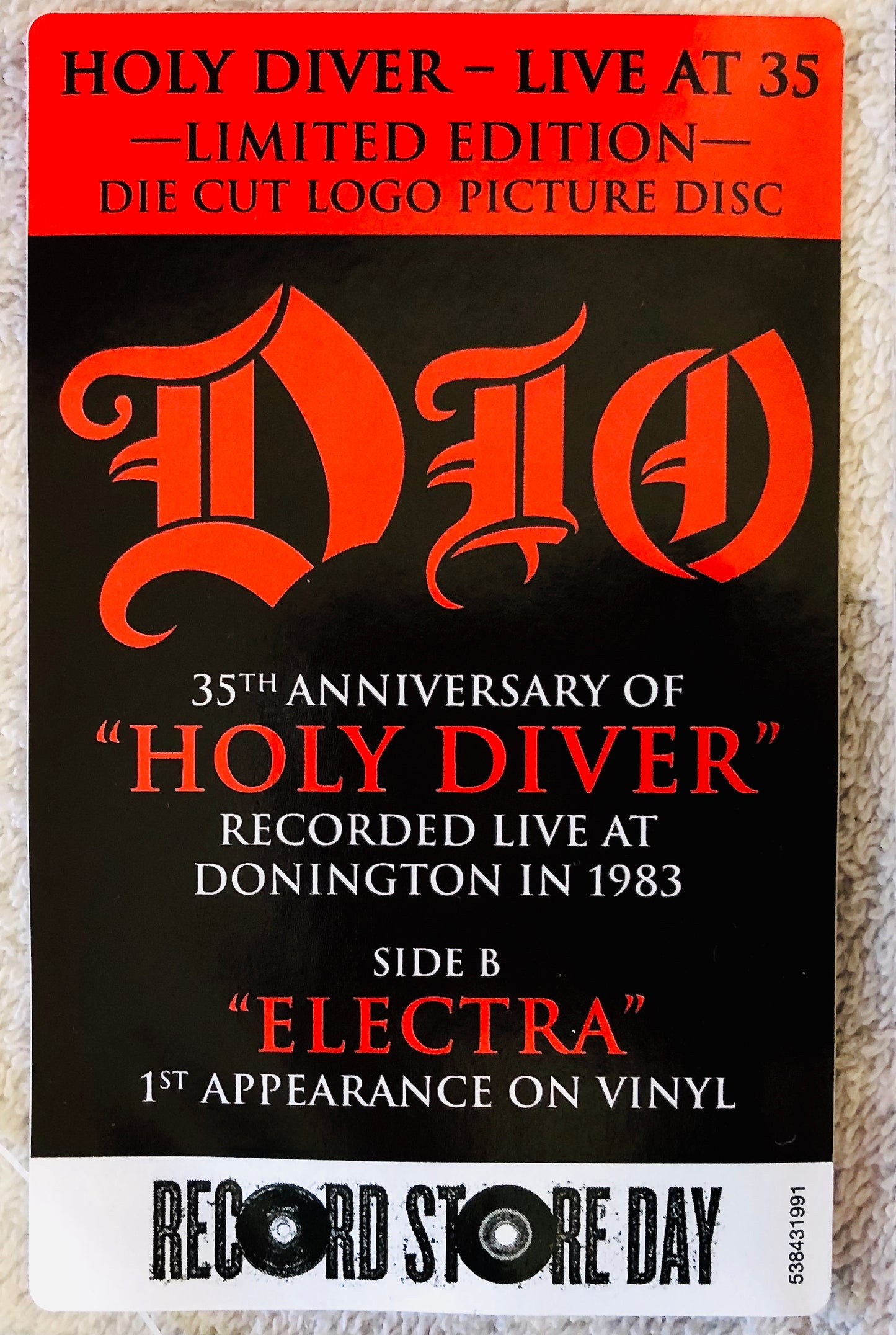 DIO - Holy Diver / Electra - Picture Disc Sagomato (RSD 2018)