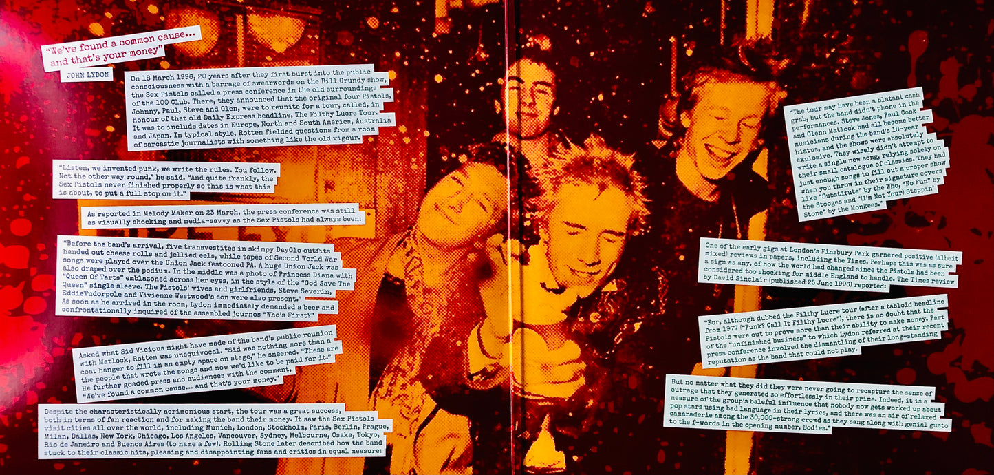 SEX PISTOLS	- Same old ten inch Bollocks in Santiago - Doppio Vinile Arancione Fiammato (importazione UK)