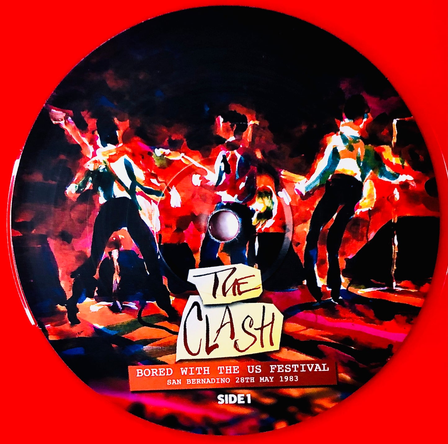THE CLASH - Bored with the US Festival - Vinile Rosso (made in UK) (Live in USA, 28/05/1983)