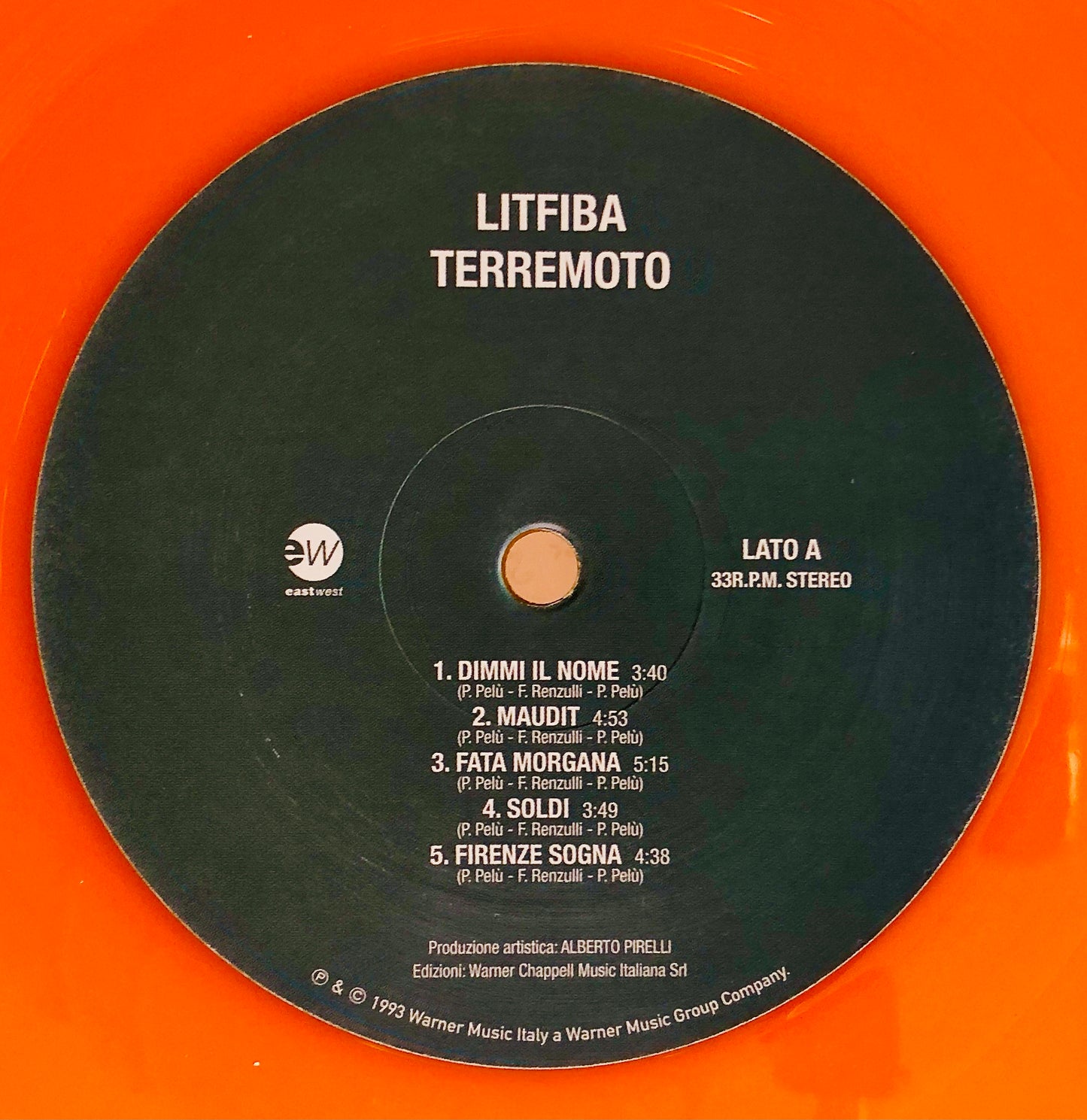 LITFIBA - Terremoto - Vinile Arancione Solido (Ed. Lim. Numerata)