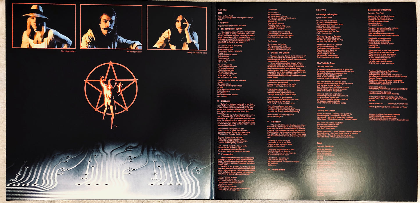 RUSH - 2112 - Vinile Nero (Black Vinyl)