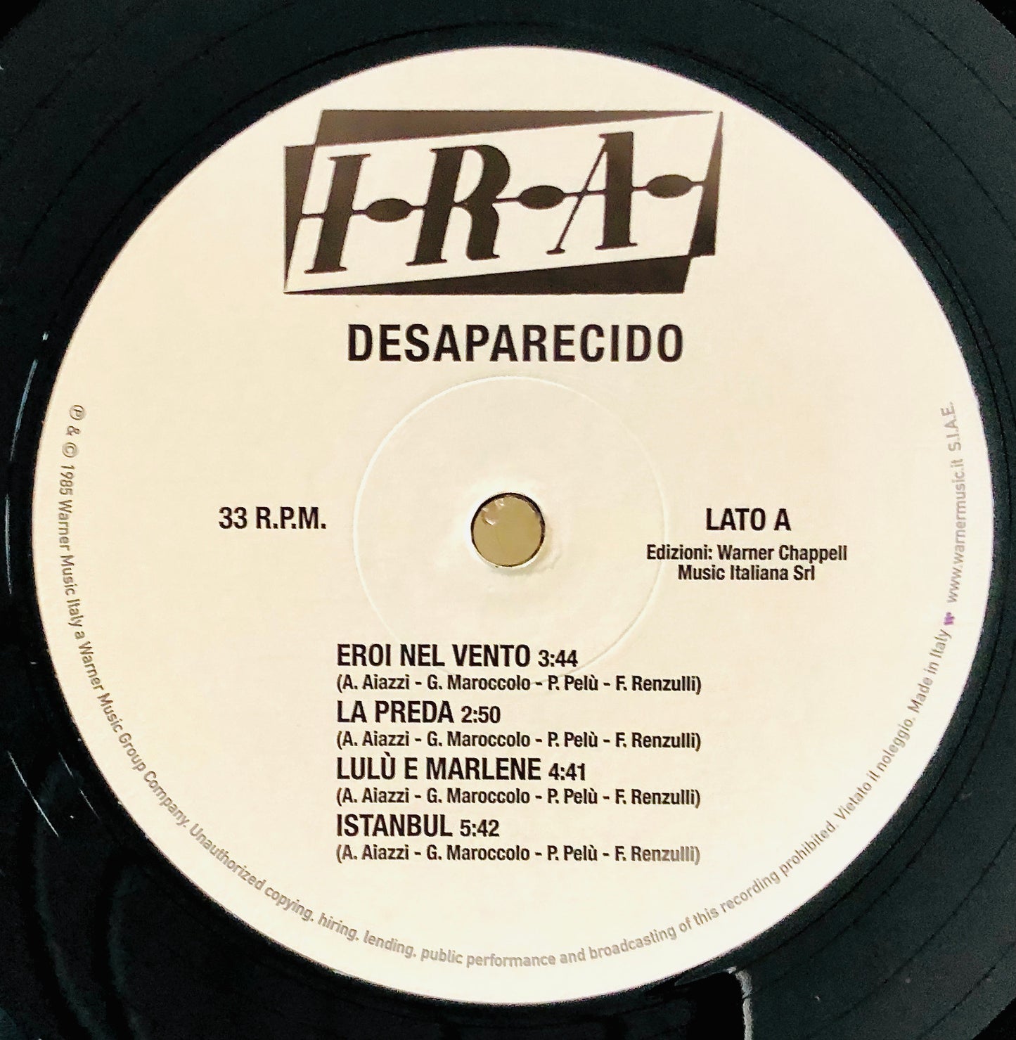 LITFIBA - Desaparecido - Vinile Nero (Black Vinyl)