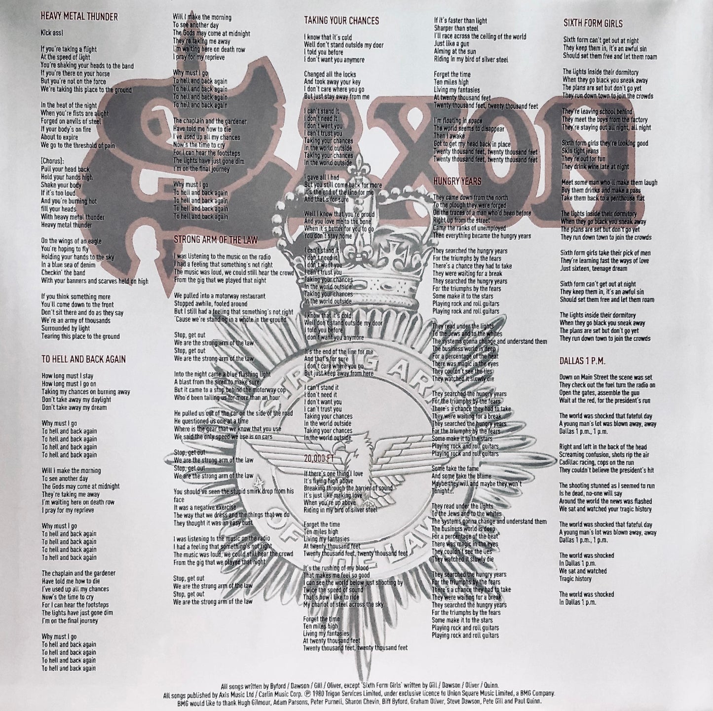 SAXON - Strong Arm of the Law - Vinile Nero + Spilla e Toppa